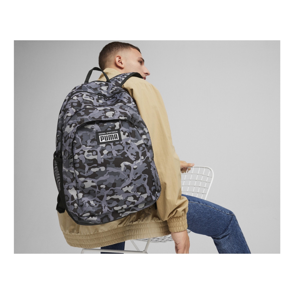 Mochila Puma Academy Backpack Negro Camuflaje 079133 21