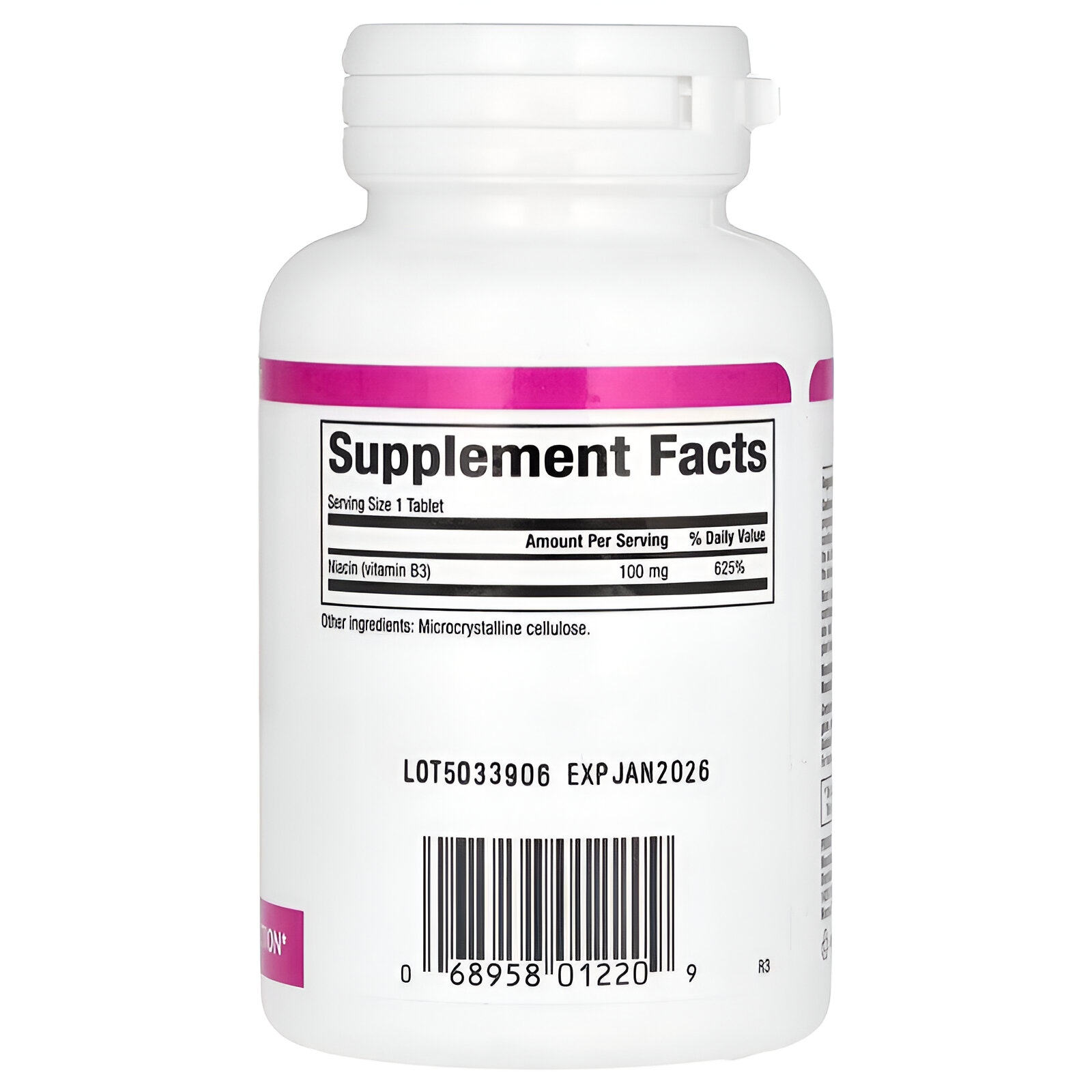 Niacina 100 mg 90 tabletas.