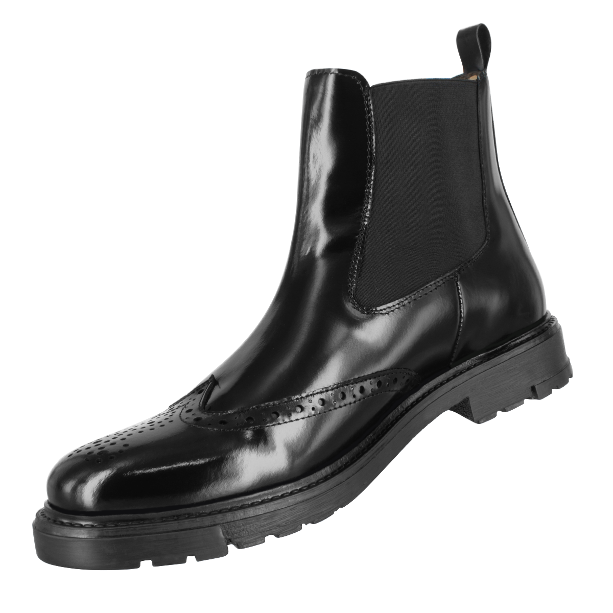 Bota Formal Hombre Carlo Ronaldi 8003 Camaleón Negro TR Casual