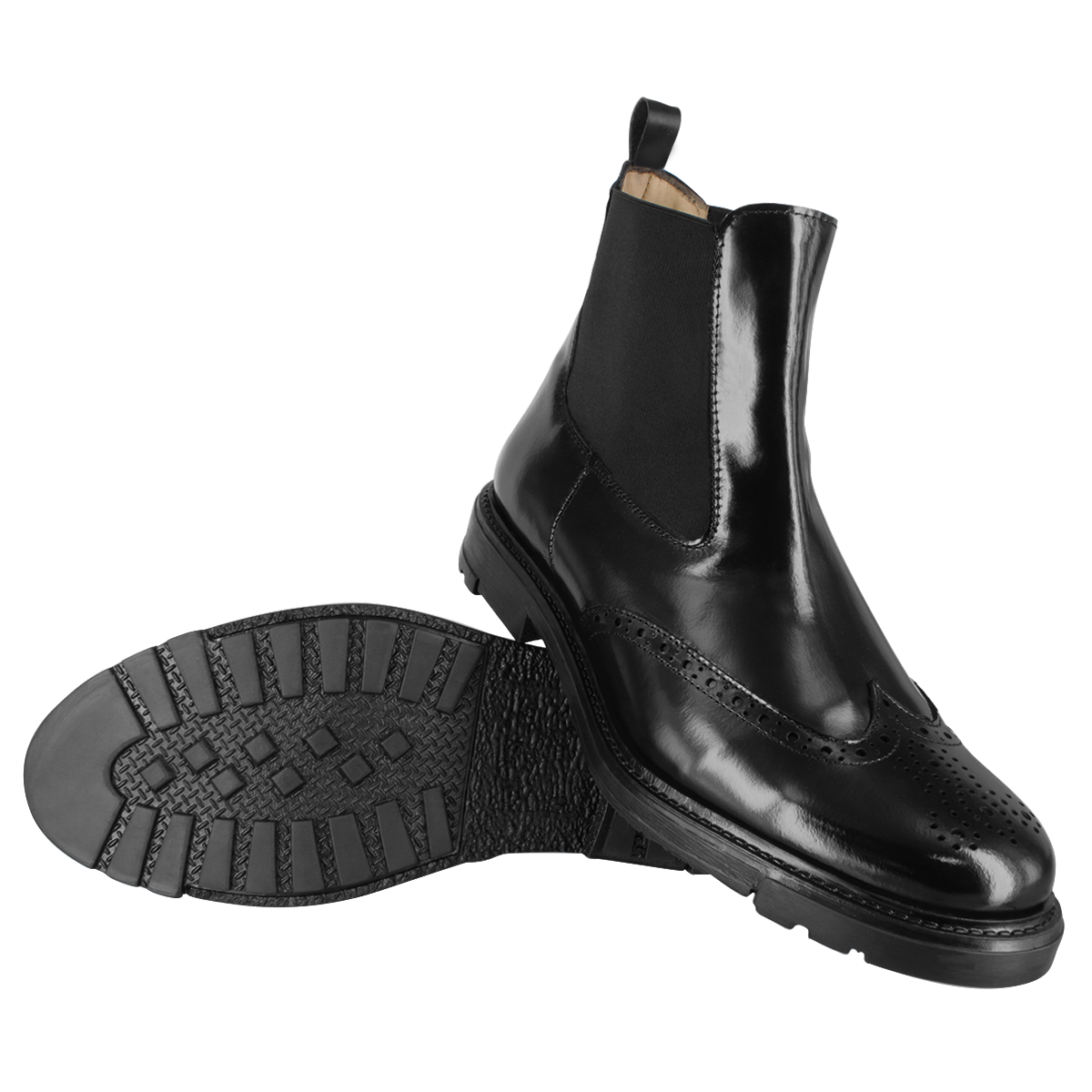 Bota Formal Hombre Carlo Ronaldi 8003 Camaleón Negro TR Casual