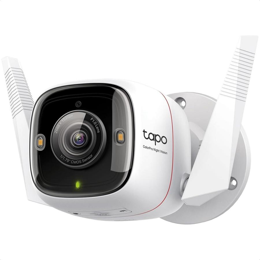 Camara De Vigilancia Tp-Link TAPO C325WB 2K QHD 4MP WI-FI Alarma Vision Nocturna A Color Exterior.