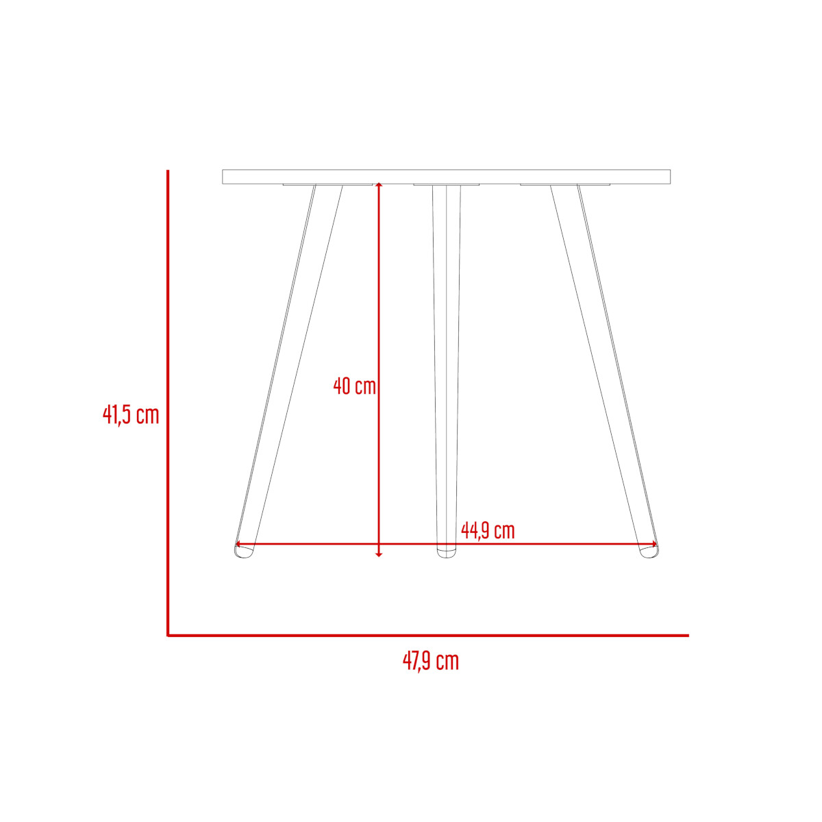 MESA AUXILIAR ARMABLE PARA SALA O ESTUDIO MODELO NARVIK.