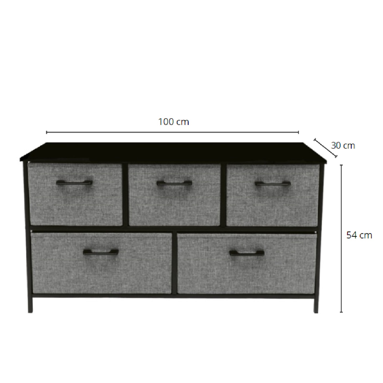 Buró Cómoda de 5 Cajones almacenamiento versátil .