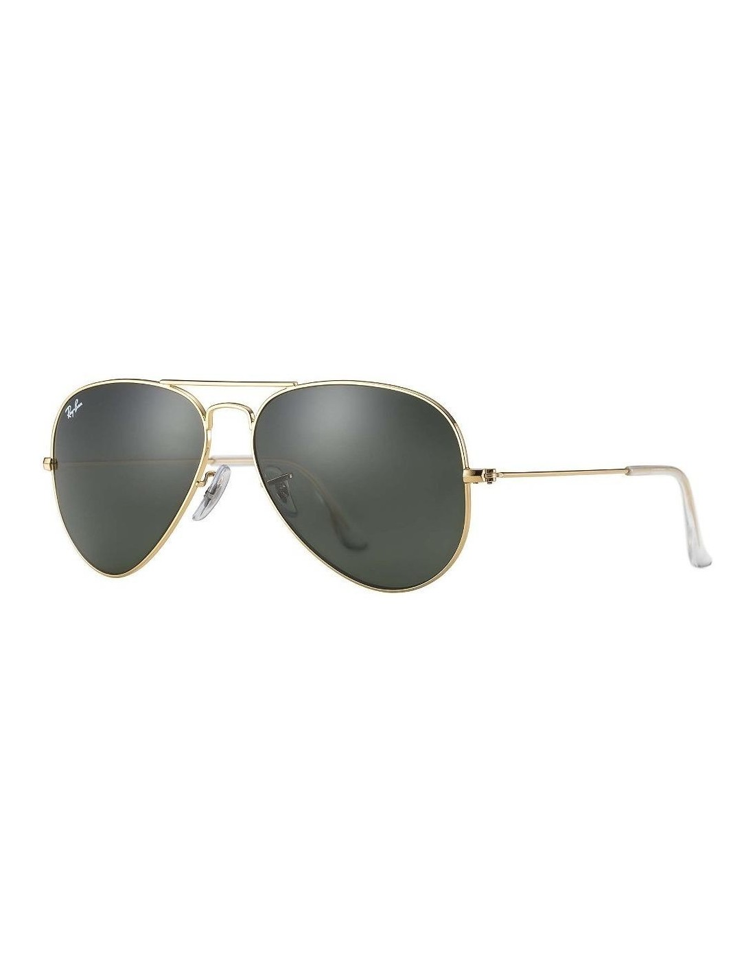 Lentes de sol Ray Ban Rb3025 W3234 Aviator Negro Dorado G15 Gota chica