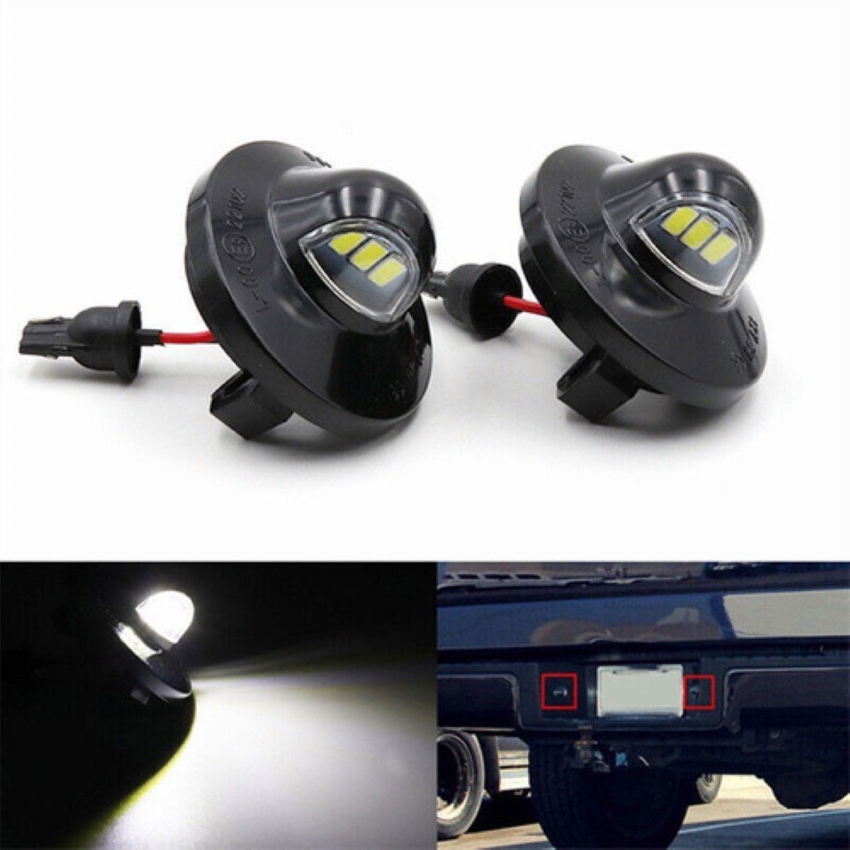 "Luces De Matrícula Ledpara Ford F150-f350 1990-2014 "
