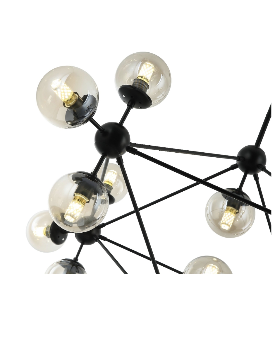 Candil Esferas De Cristal 21 esferas De Cristal