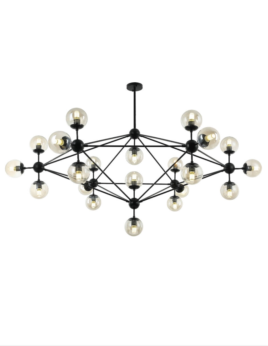 Candil Esferas De Cristal 21 esferas De Cristal