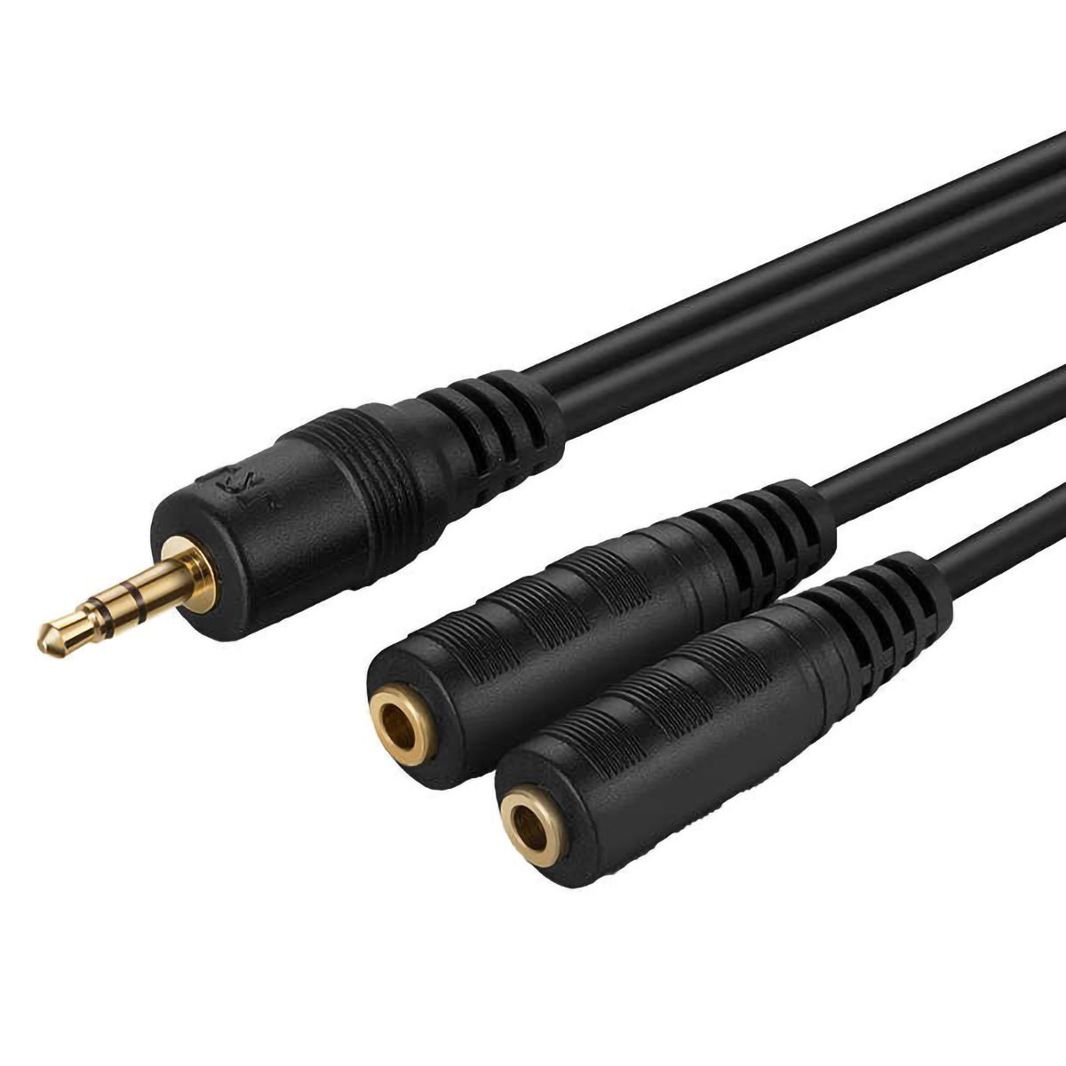 Splitter Divisor Auxiliar De 3.5mm Macho A 2 Jack 3.5mm Hembra Tipo Y.