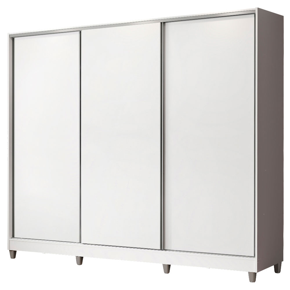 Ropero Closet Madesa Royale 3 Puertas Blanco con Pies.