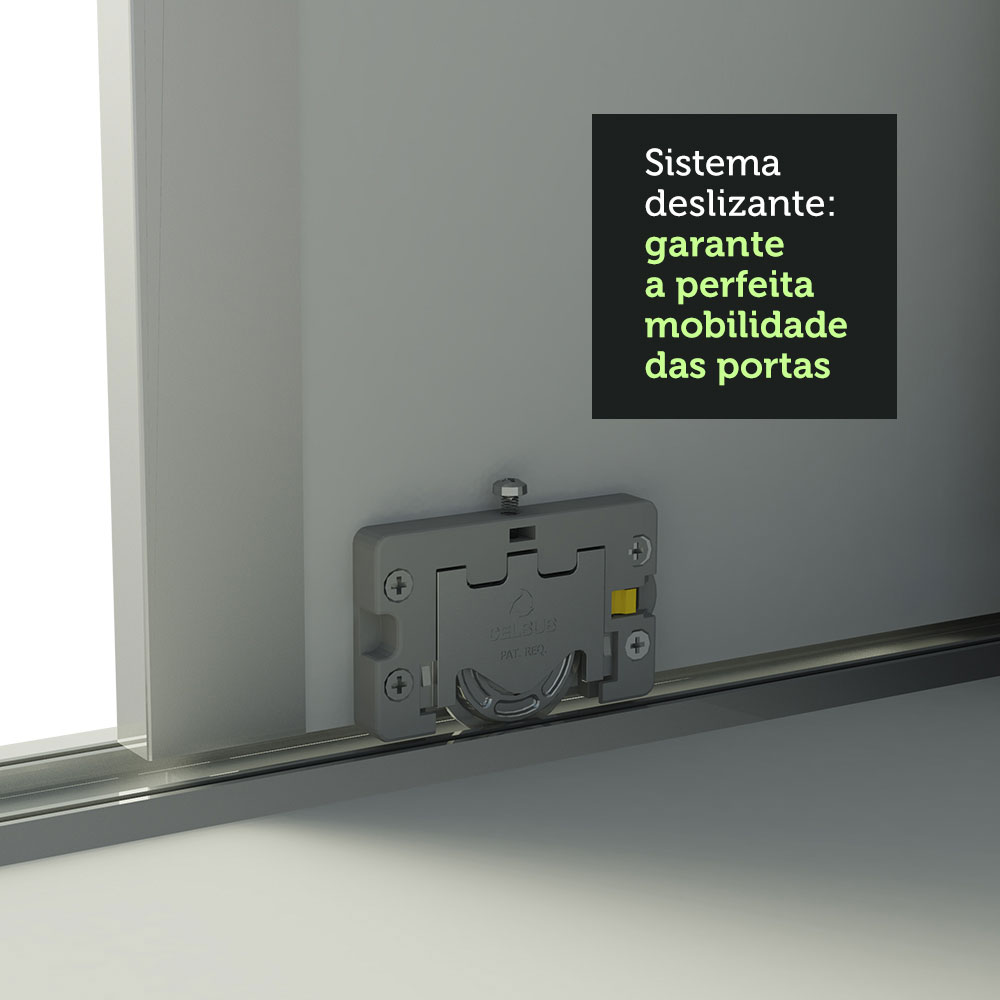 Ropero Closet Madesa Royale 3 Puertas Blanco con Pies.