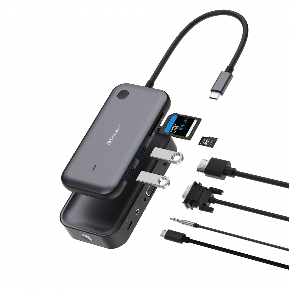 Transmisor Adaptador Inalambrico Pantalla Con Hub Share My Screen Verbatim.
