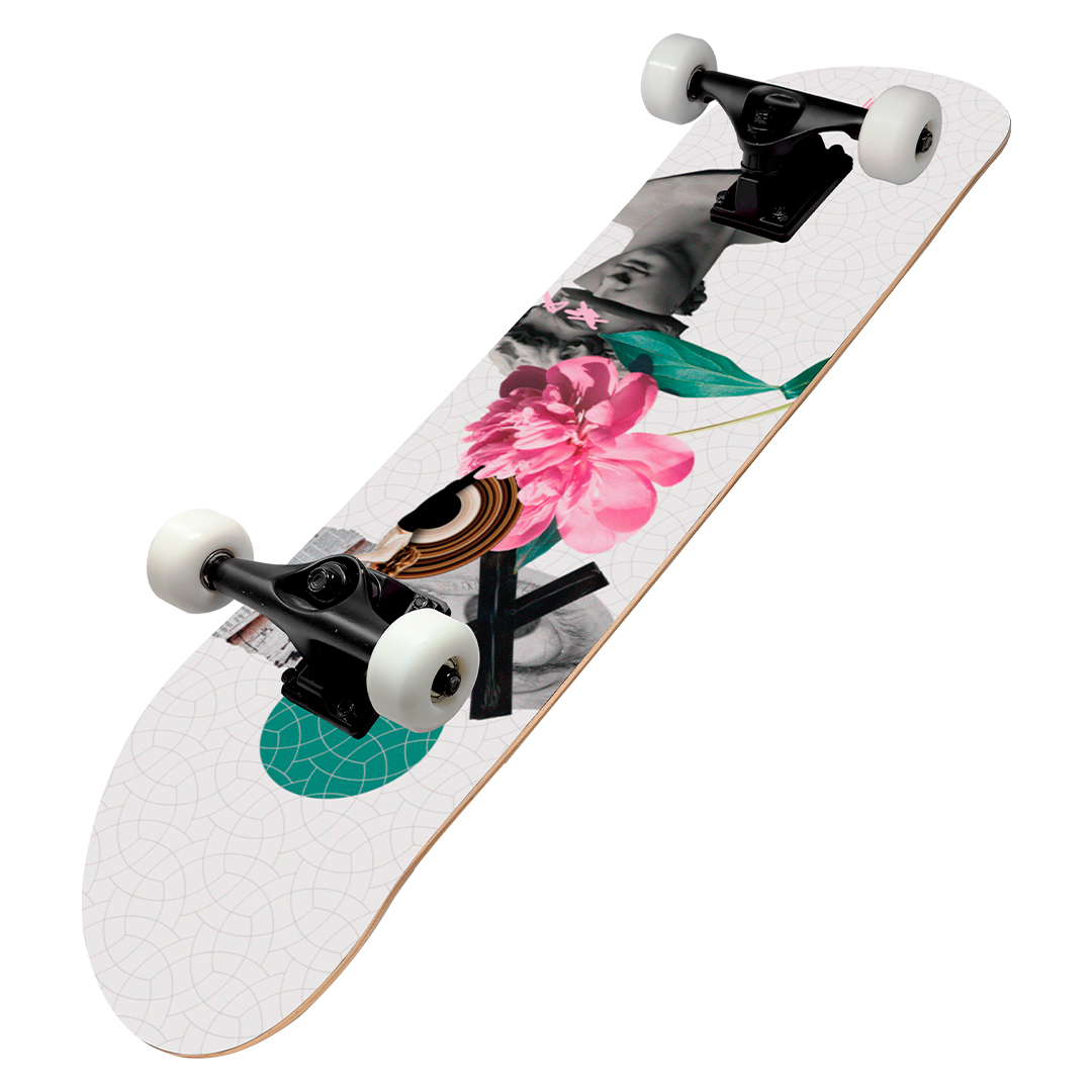 Patineta Profesional de Madera Skateboard 31" con Diseño.