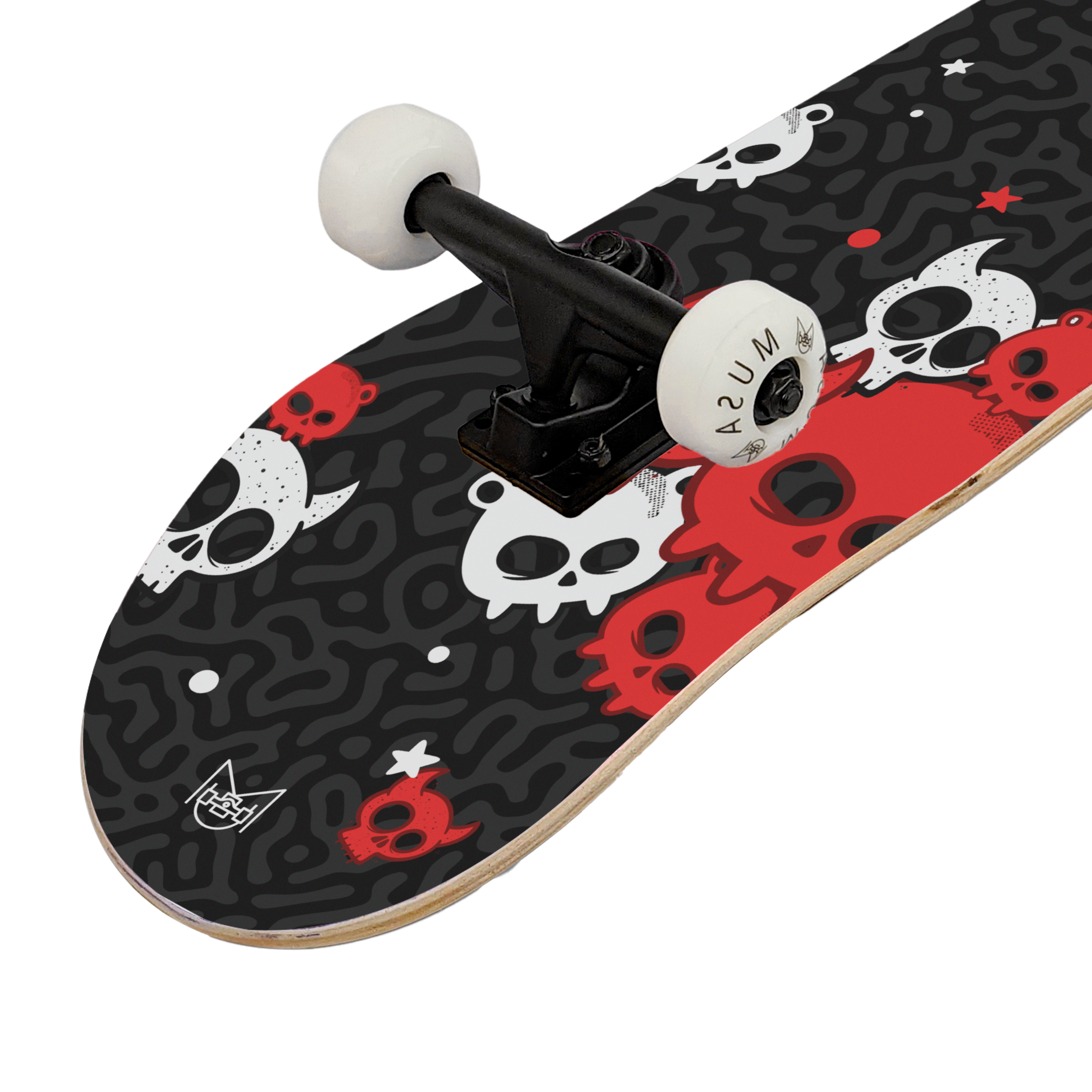 Patineta Profesional de Madera Skateboard 31" con Diseño.
