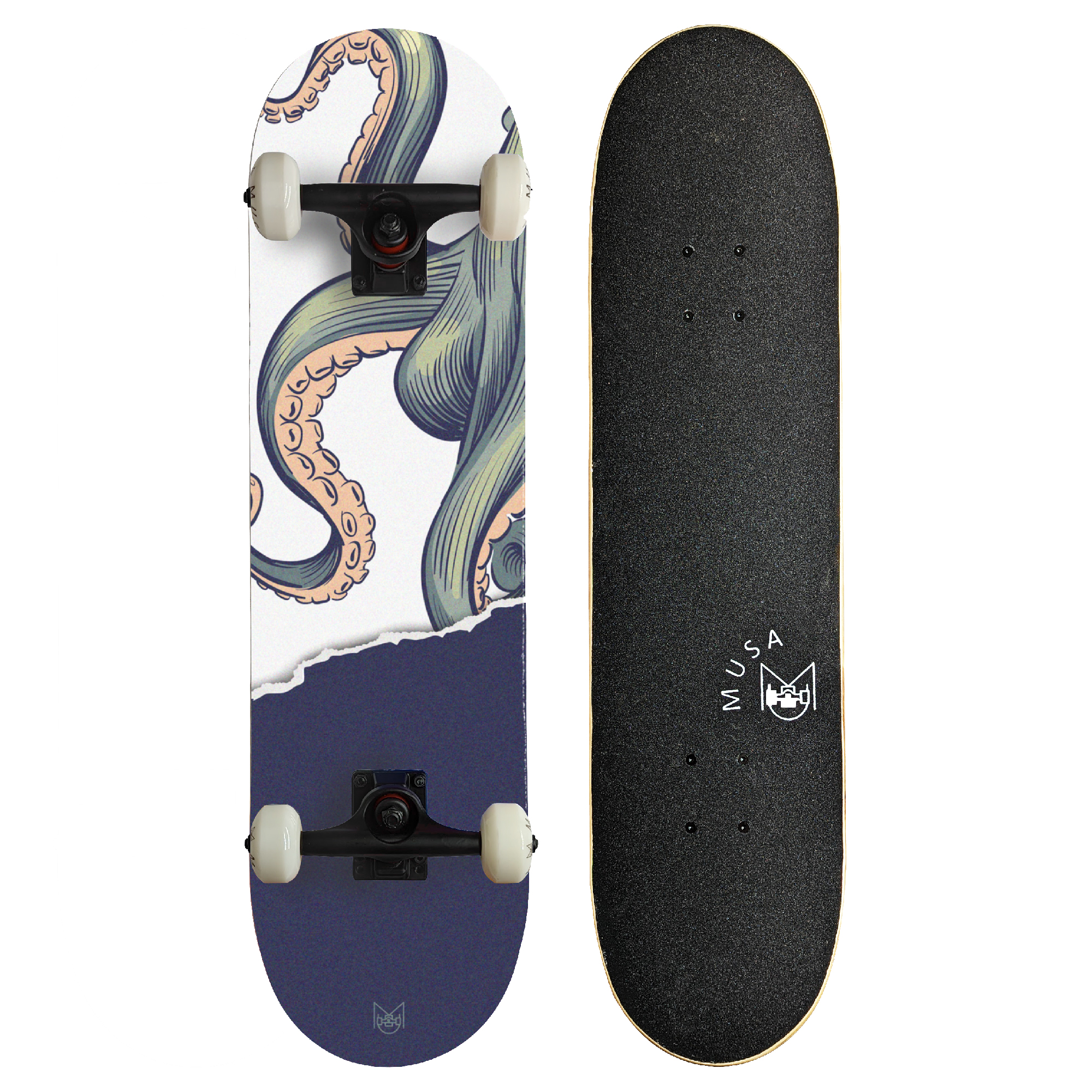 Patineta Profesional de Madera Skateboard 31" con Diseño.