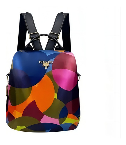 Mochila Mujer Moda Llavero Impermeable Antirrobo Bolso Mujer