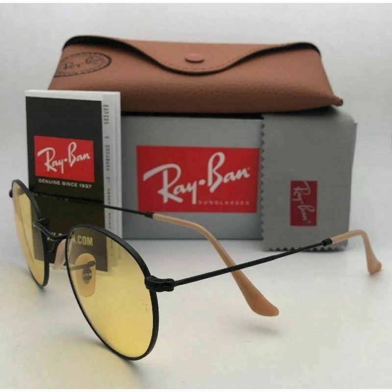 Lentes de sol Ray Ban Rb3447 9066/4A Round Metal Evolve Ambar Dorado Fotocromatico