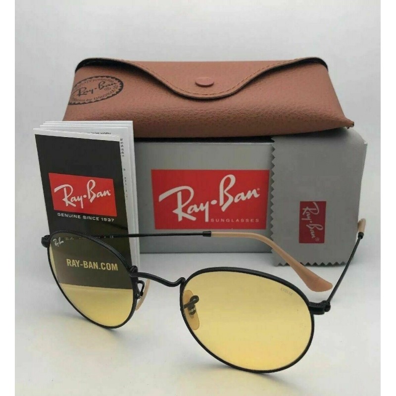 Lentes de sol Ray Ban Rb3447 9066/4A Round Metal Evolve Ambar Dorado Fotocromatico