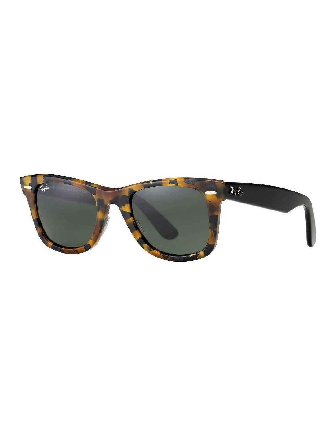 Lentes de sol Ray Ban Rb2140 1157 Wayfarer Fleck Carey Negro Original Icon