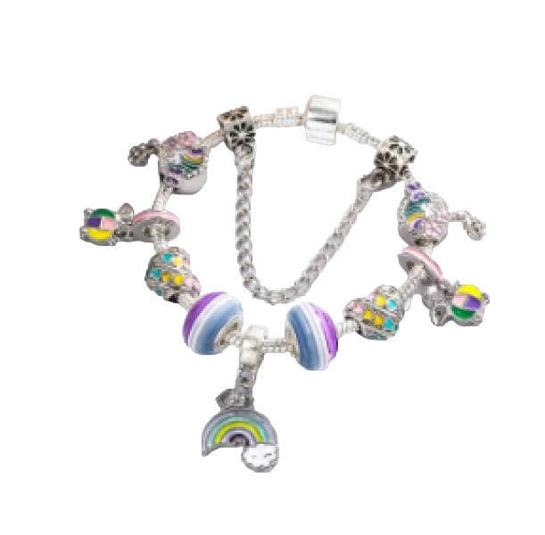 Pulsera Dijes o Charms  Acero By Amour