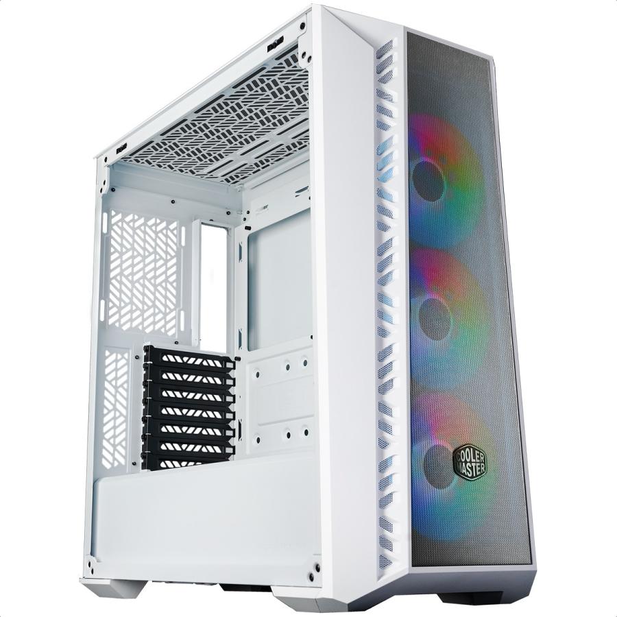 Gabinete Cooler Master MasterBox 520 Mesh ARGB USB3 3 Ventiladores Vidrio Templado Blanco MB520-WGNN-S00