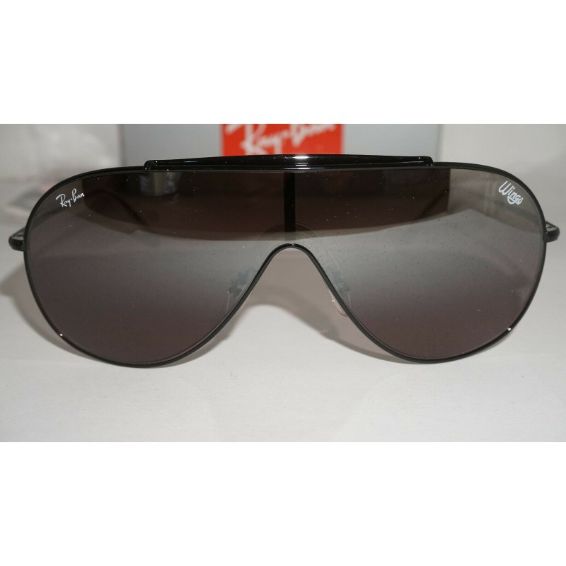 Lentes de sol Ray Ban Rb3597 9168Y3 Wings I Plata Espejo Degradado Negro