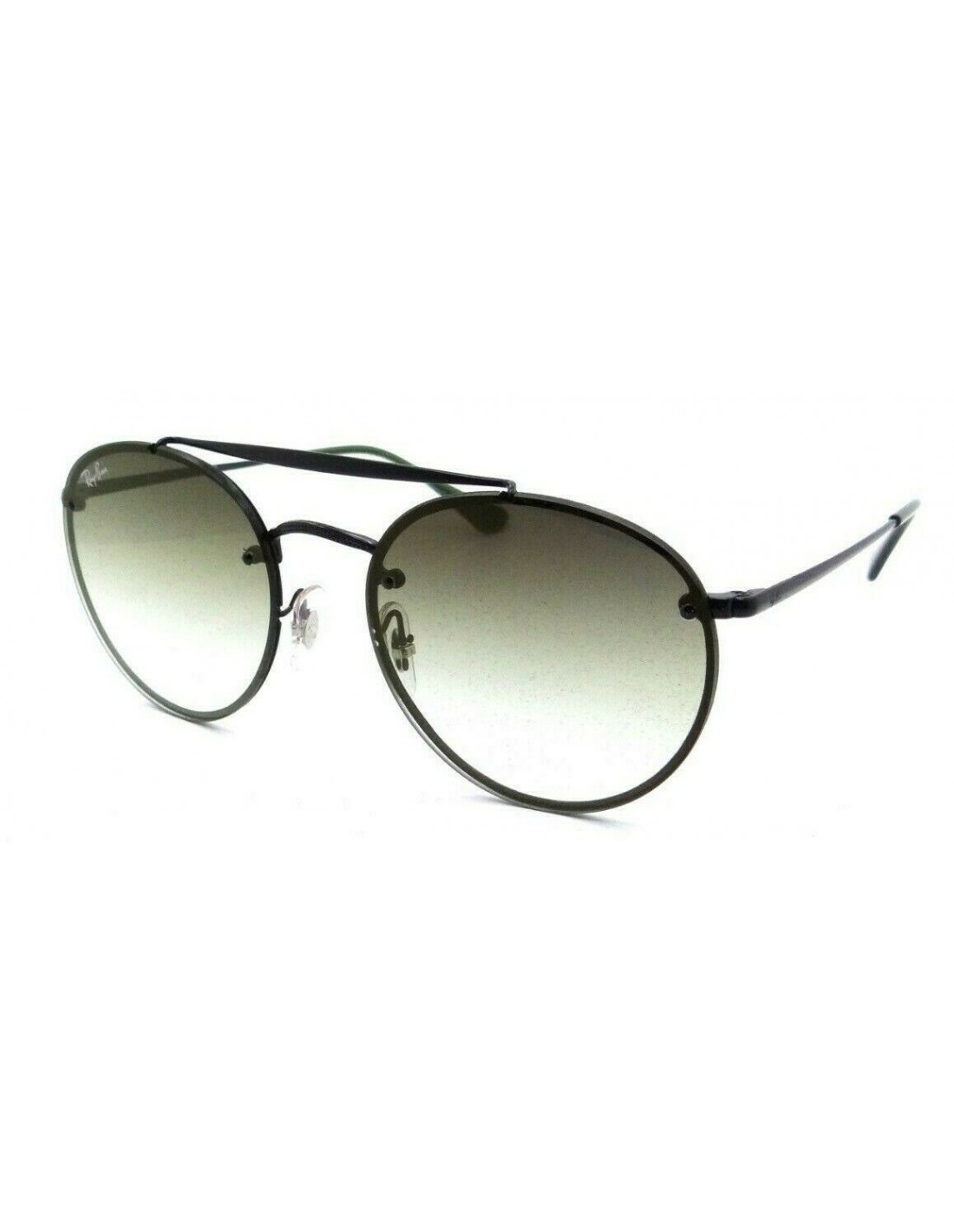 Lentes de sol Ray Ban Rb3614n 148/0R Round Double Bridge Blaze Verde degradado