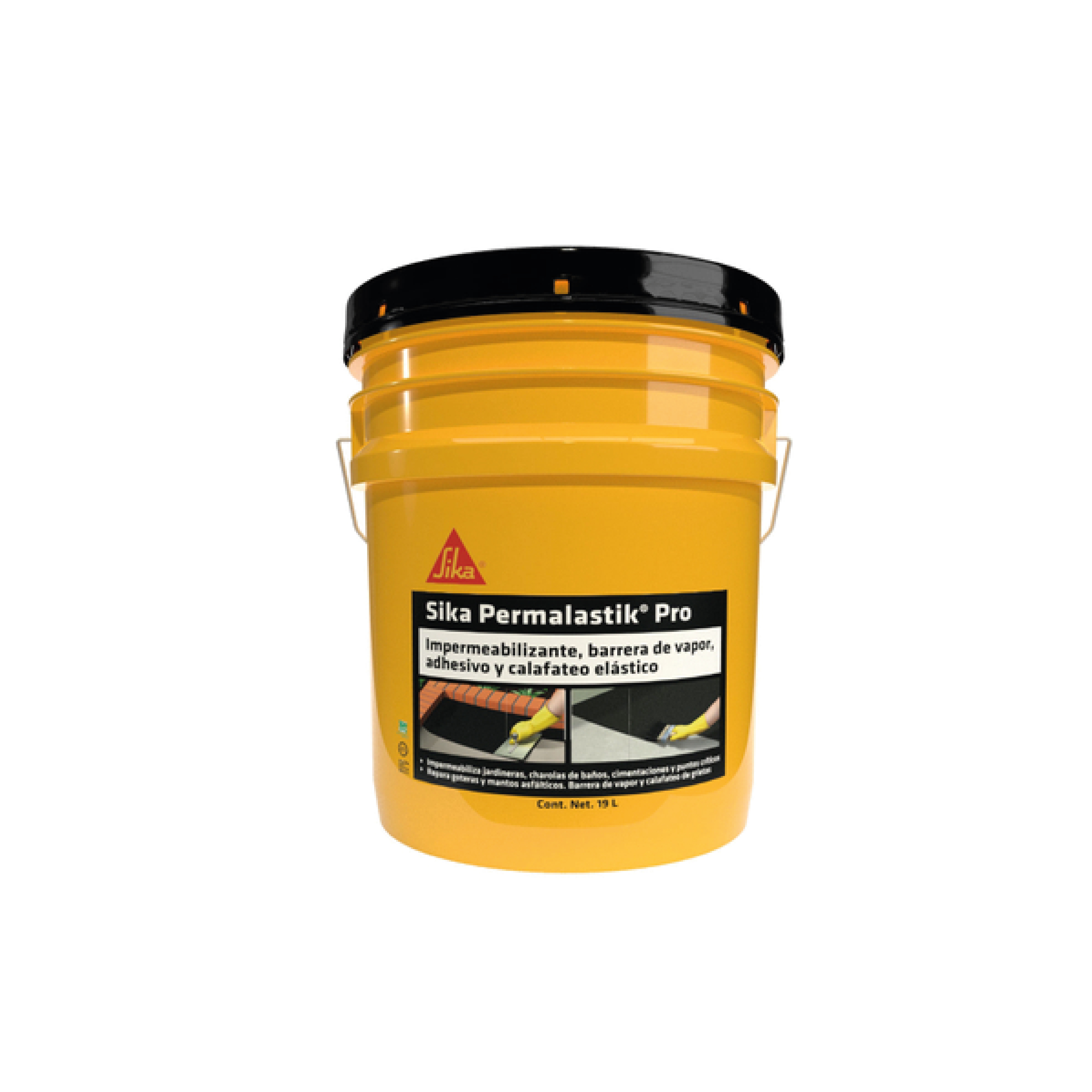 Sika Permalastik Pro Impermeabilizante, Barrera de vapor, Adhesivo y Calafateo Elástico19 L  565830