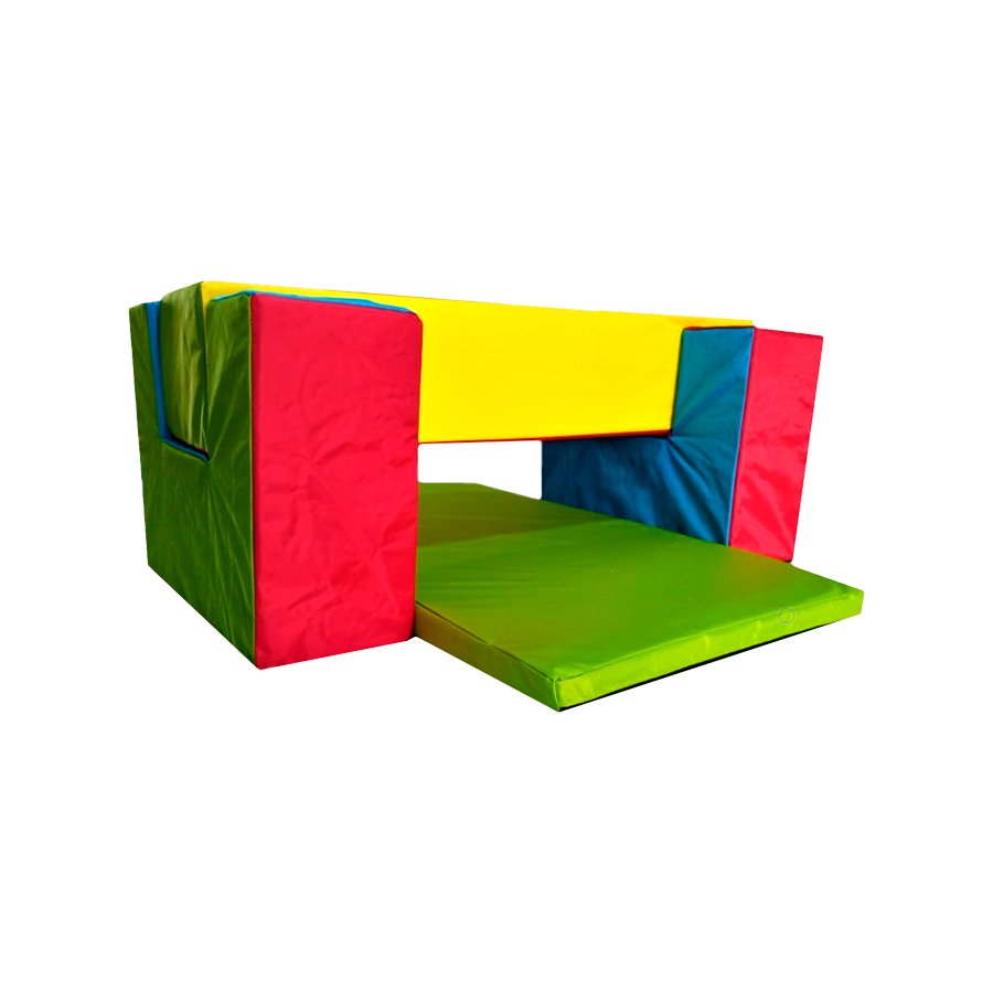 Viga De Equilibrio Con Colchoneta Desarrollo Infantil Multicolor   .