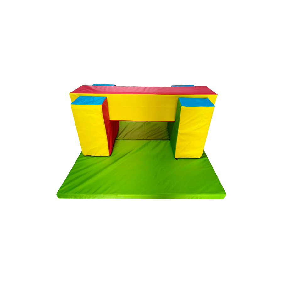 Viga De Equilibrio Con Colchoneta Desarrollo Infantil Multicolor   .