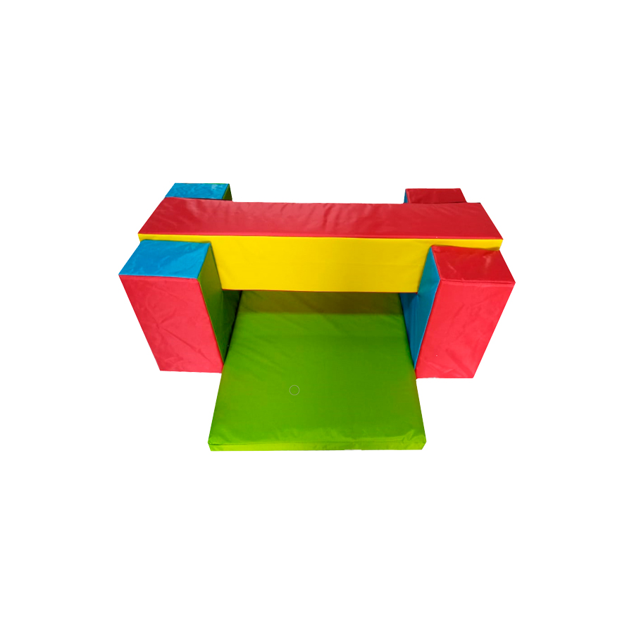 Viga De Equilibrio Con Colchoneta Desarrollo Infantil Multicolor   .