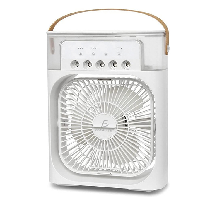 Ventilador de Aire acondicionado Portátil USB con Luz LED