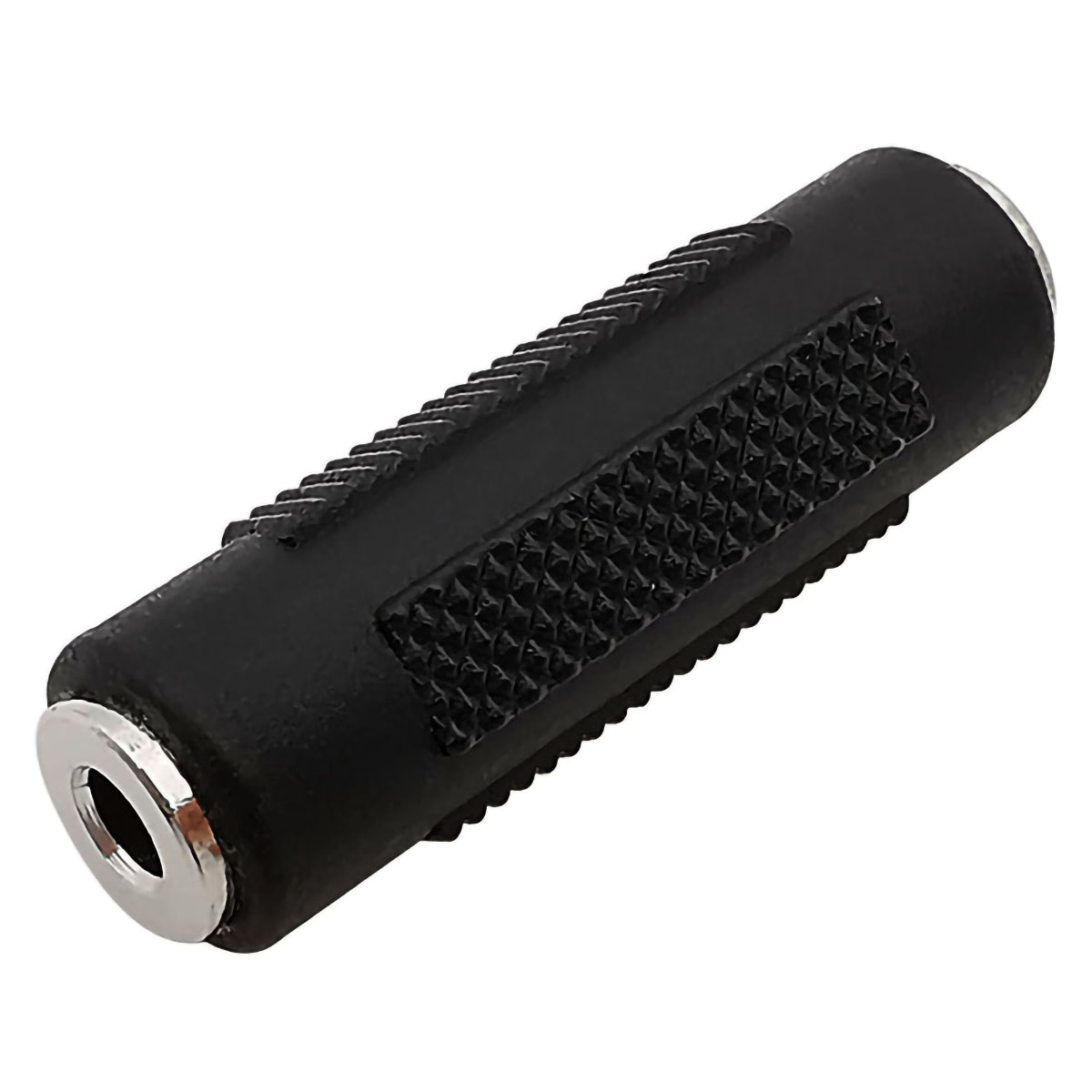 Cople Acoplador Auxiliar 3.5mm Hembra a Hembra Estéreo.