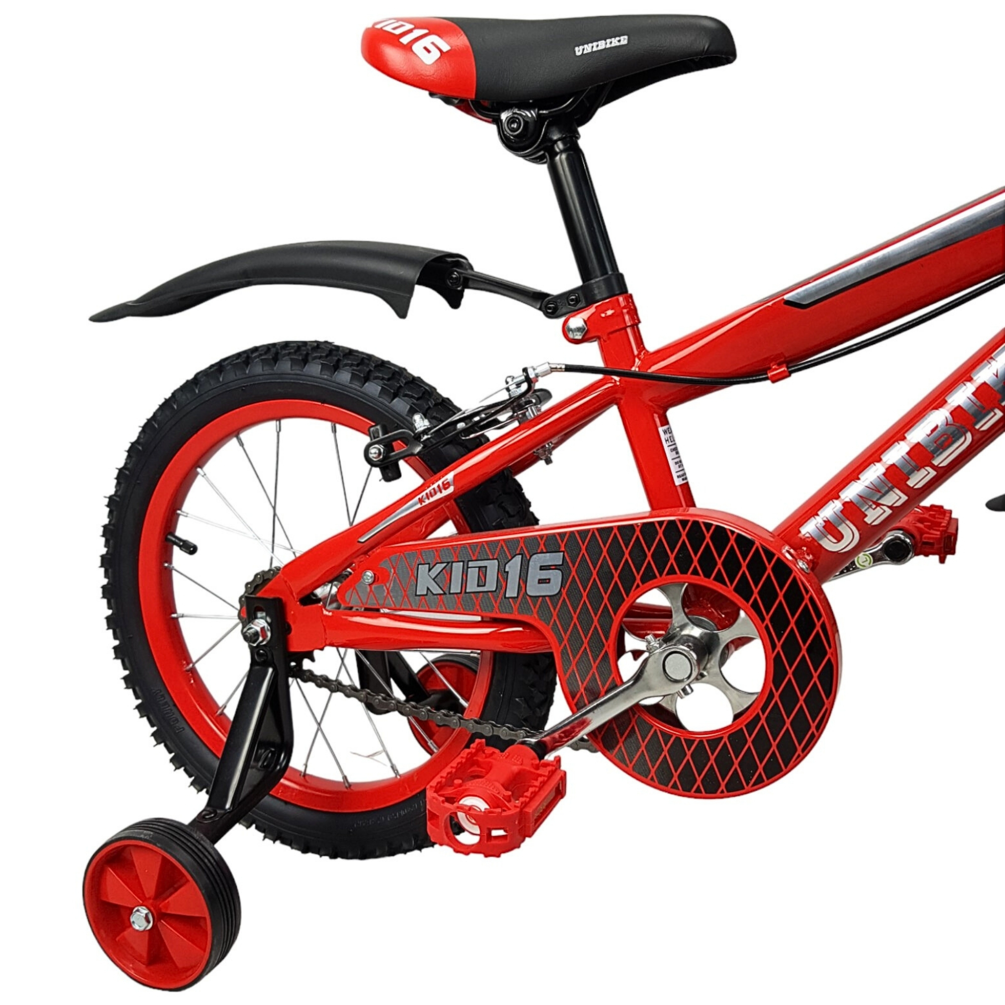 Bicicleta para Niños R16 Llantas Aire y Entrenamiento Kids Rojo.