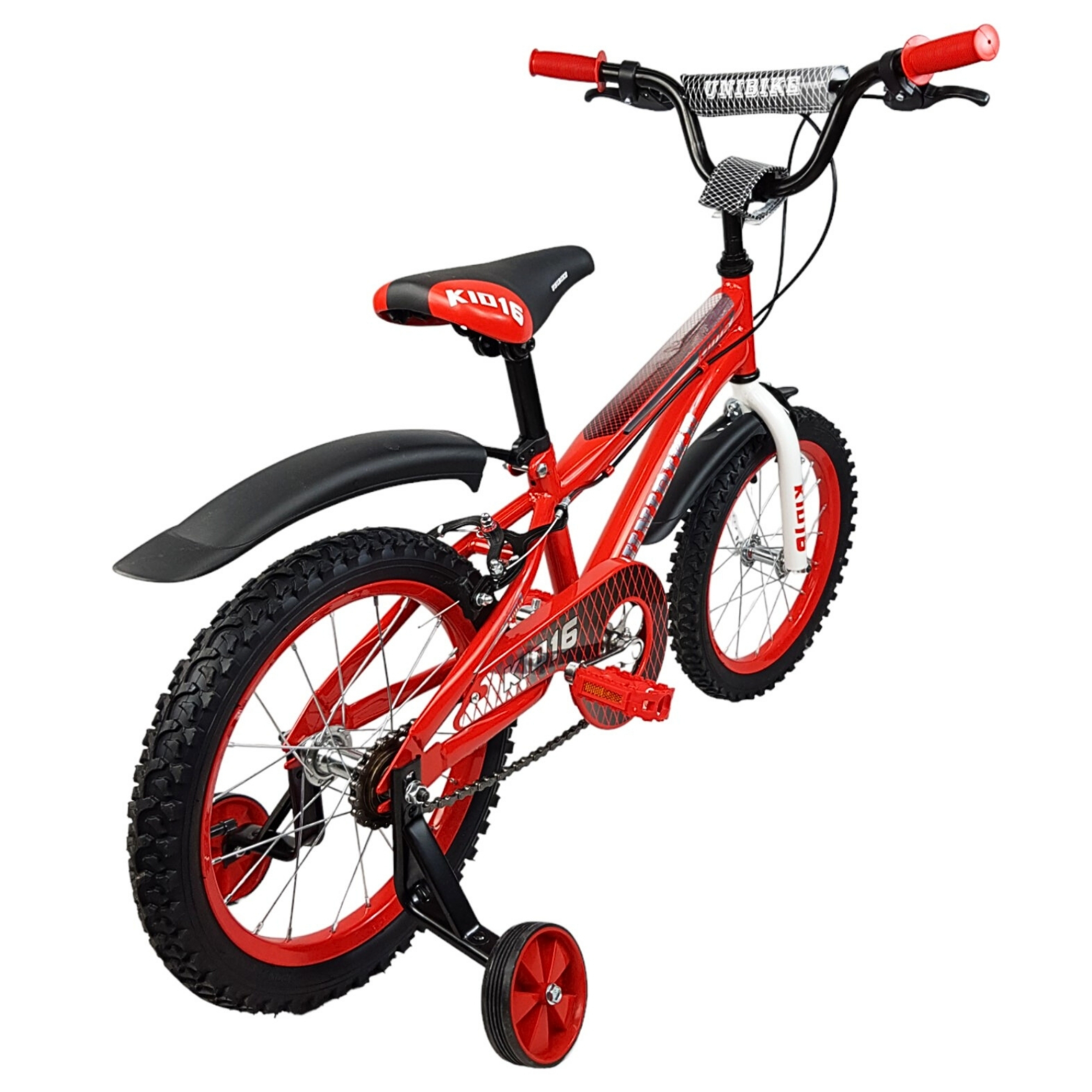 Bicicleta para Niños R16 Llantas Aire y Entrenamiento Kids Rojo.