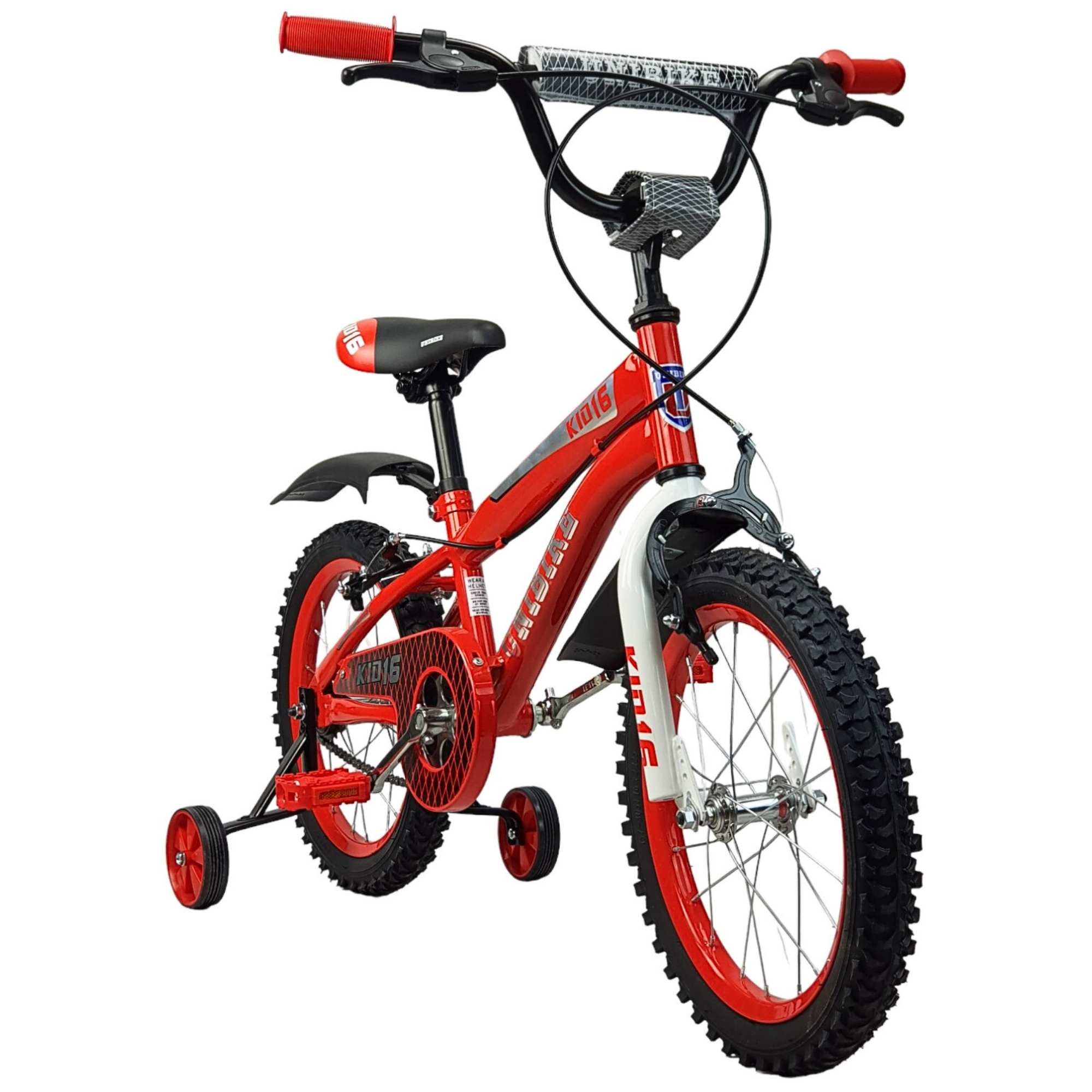 Bicicleta para Niños R16 Llantas Aire y Entrenamiento Kids Rojo.