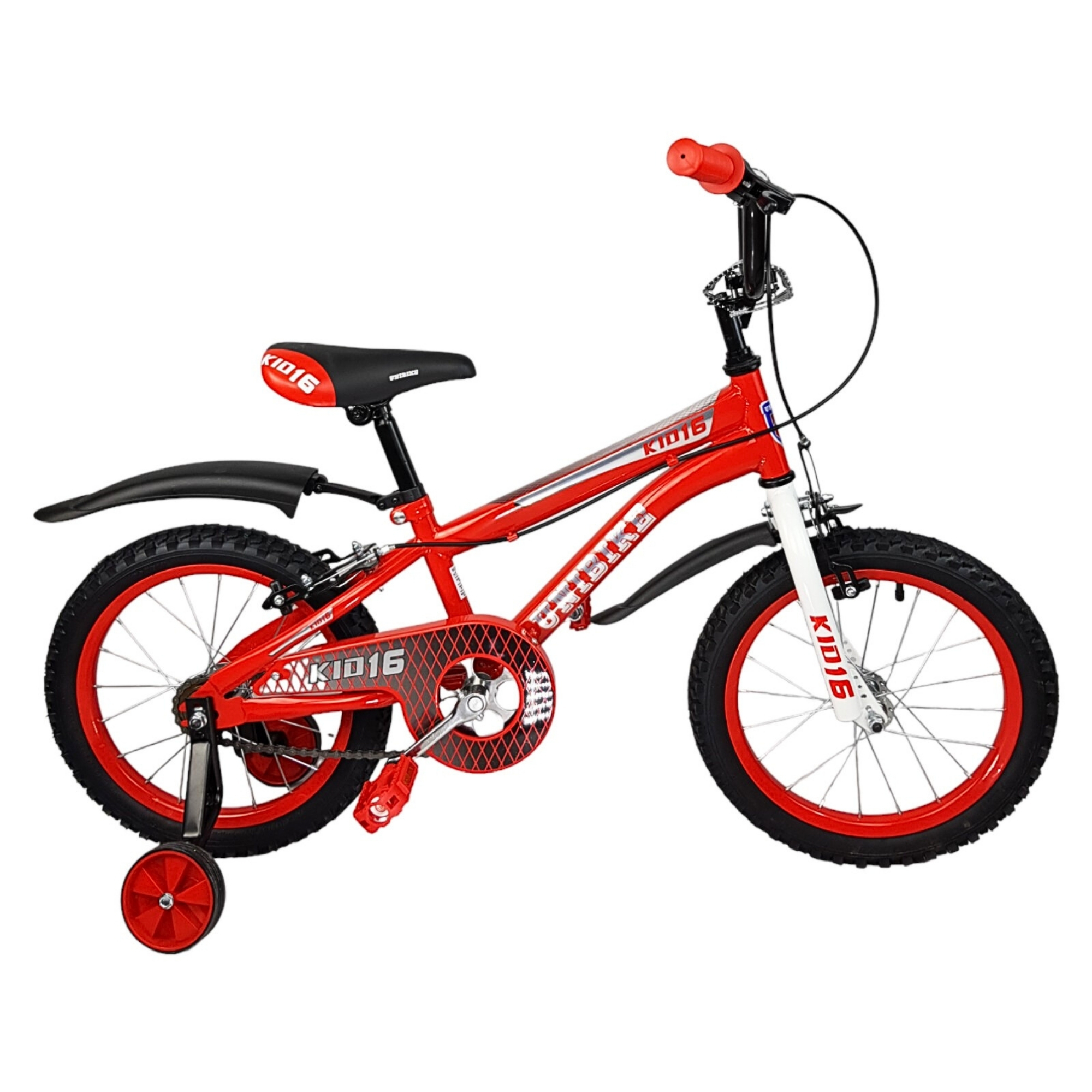 Bicicleta para Niños R16 Llantas Aire y Entrenamiento Kids Rojo.