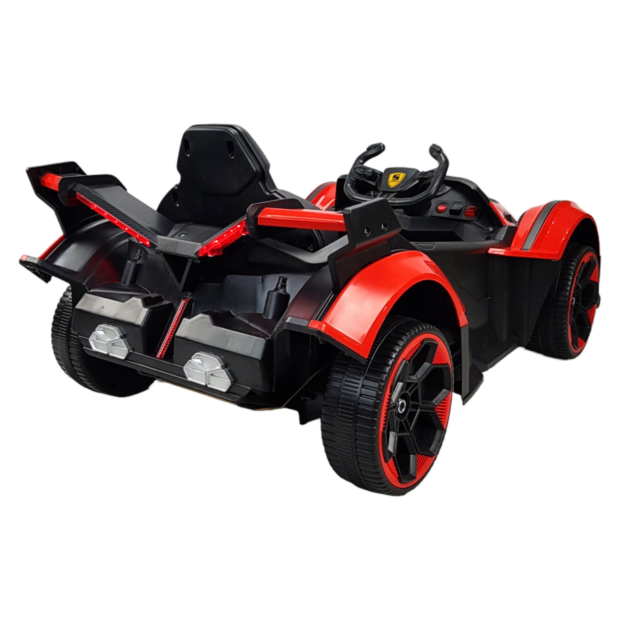 Montable para Niños con Control Remoto,Sonido,luz,Usb, 12V  - Rojo.