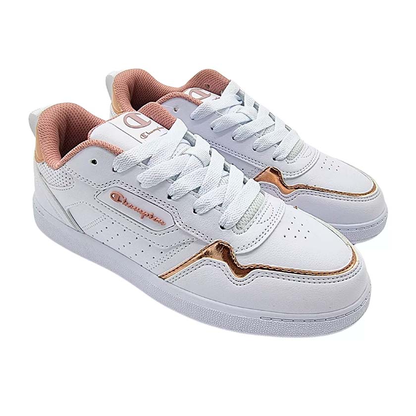 Tenis Casual Champion Lore Color Blanco Rose Gold Para Mujer