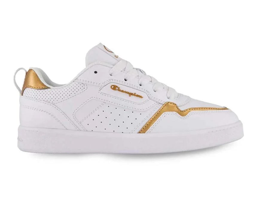 Tenis blanco con dorado clearance