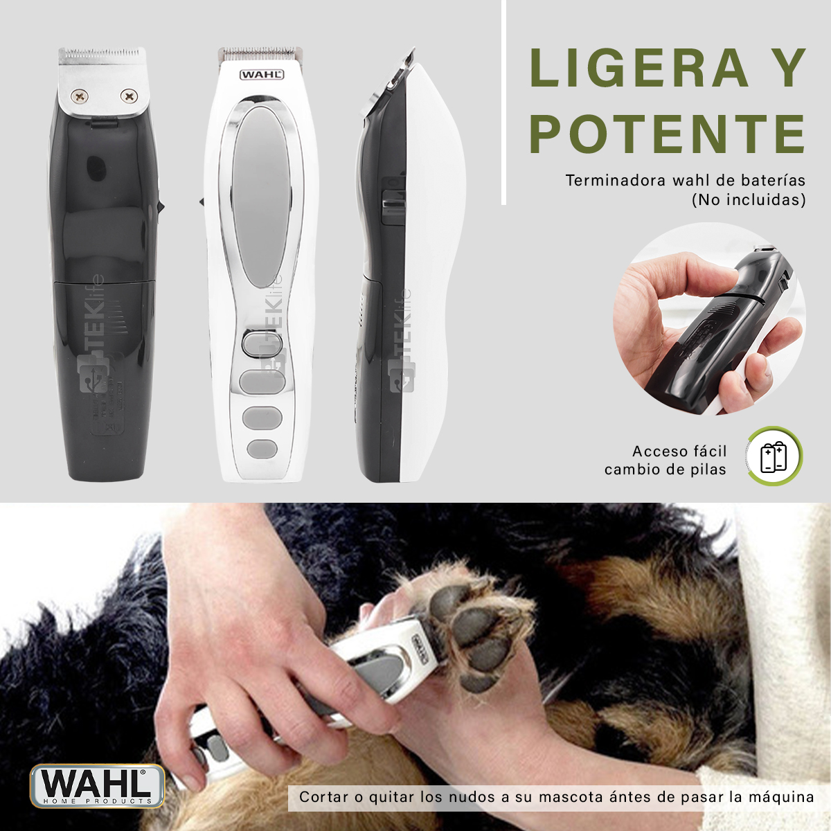 Maquina Wahl Corta Pelo Y Terminadora Para Perro Combo Doble Pet