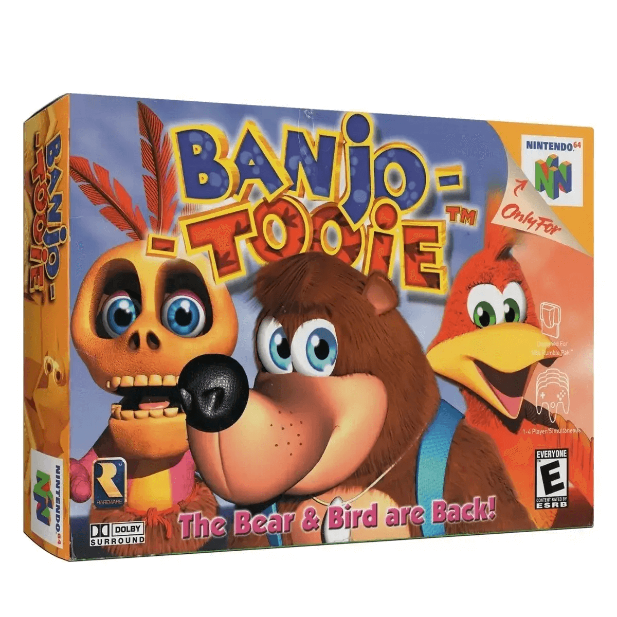 Banjo Tooie N64 Físico En Caja Con Manual Caja De Acrílico.