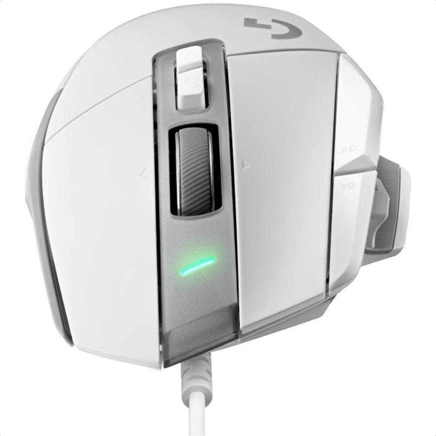 Mouse Logitech G502 X HERO 2 Mecanico Optico Alambrico USB Gamer Blanco 910-006145