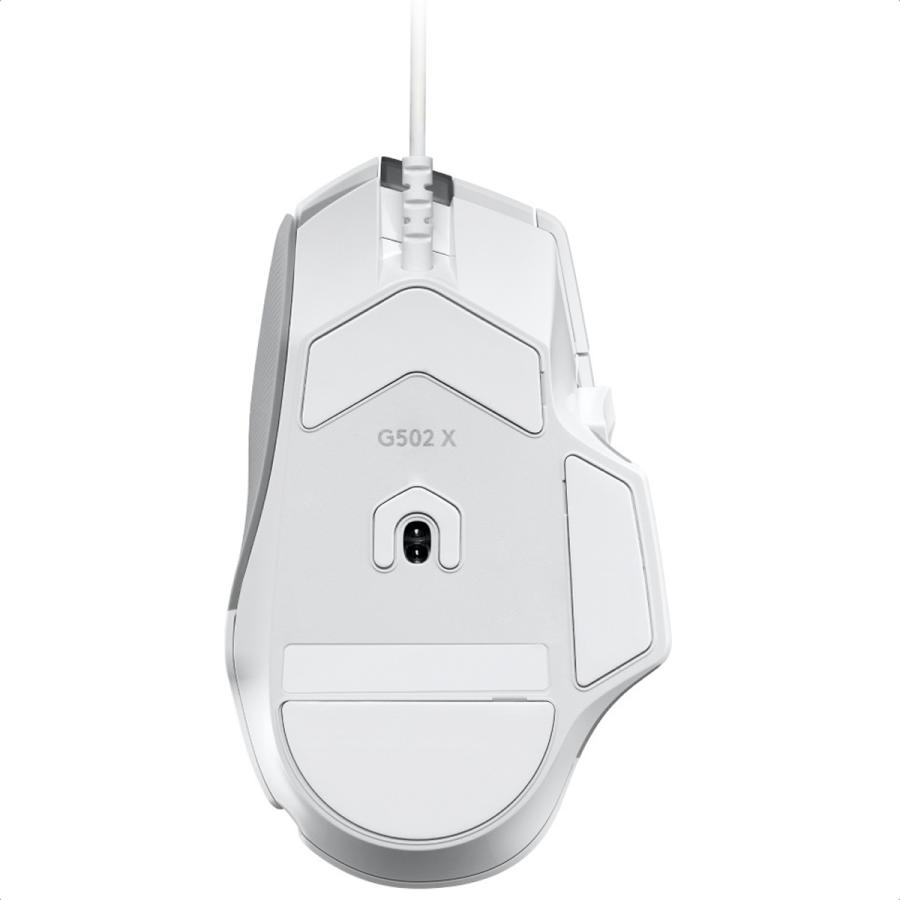 Mouse Logitech G502 X HERO 2 Mecanico Optico Alambrico USB Gamer Blanco 910-006145