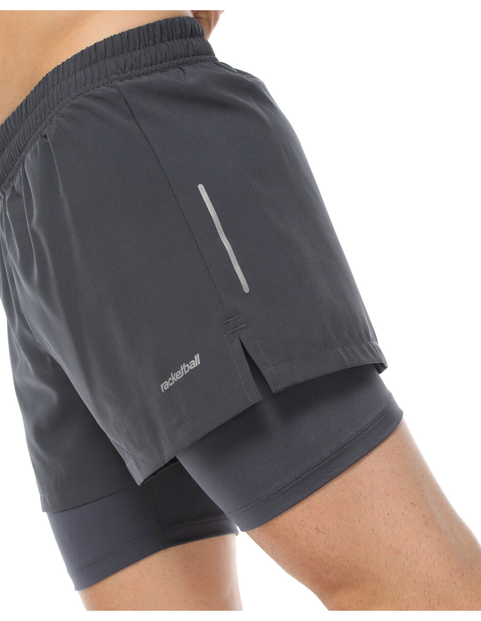 Pantaloneta Deportiva Hombre para Entrenamientos Intensos y Versátiles RA21323GROS