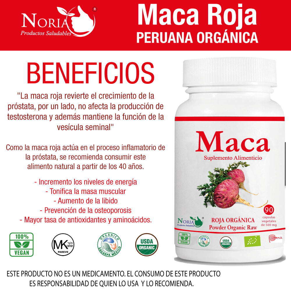 MACA ROJA PERUANA 90.