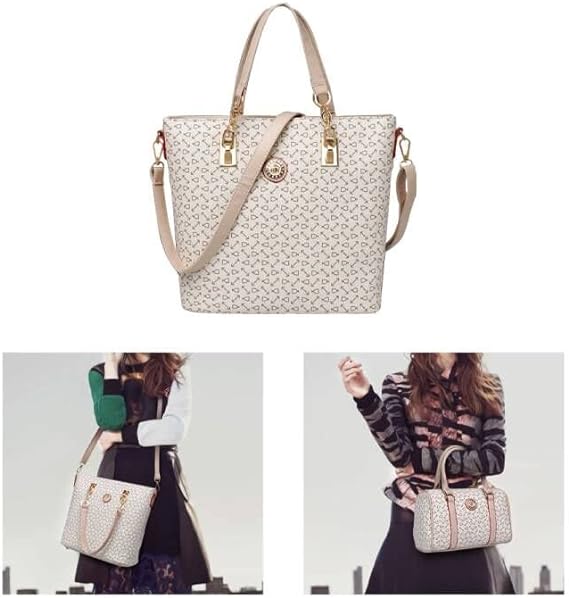 A PUBAMALL Mujer Bolsos Tote de Hombro Satchel un conjunto de 6 Piezas.