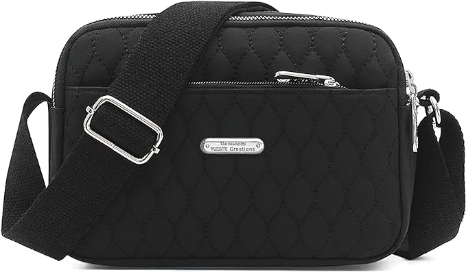 A Bolsa Crossbody Mujer, HONGHCL Nylon Bandolera Mujer, Crossbody Mujer con Correa Ajustable para Hombro, Alta Capacidad Bolsa Bandolera para Mujer.