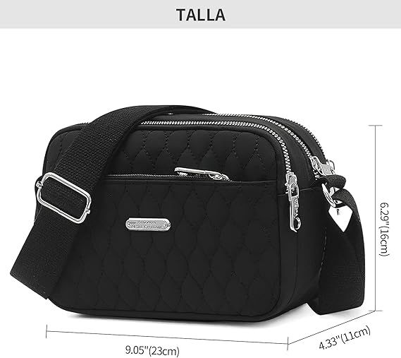 A Bolsa Crossbody Mujer, HONGHCL Nylon Bandolera Mujer, Crossbody Mujer con Correa Ajustable para Hombro, Alta Capacidad Bolsa Bandolera para Mujer.