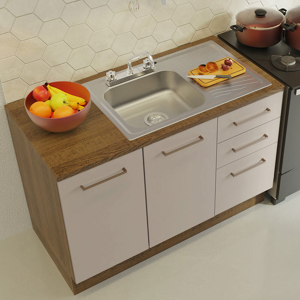 Cocina Integral Modular Luna Madesa 240cm con Acessorios MC.