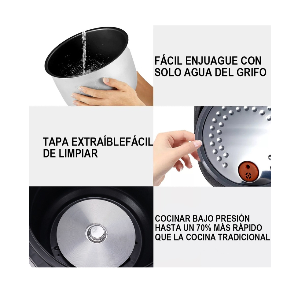 Arroceras Ollas Electricas Inteligente Antiadherente 5 L .